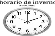 domingo, dia 26 muda a hora, às 02h00